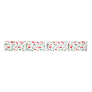 En Satin Ruban multi de Flamant rose rouge de Noël