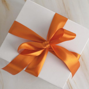 En Satin Ruban orange