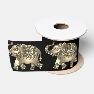En Satin ruban ornemental d'éléphant