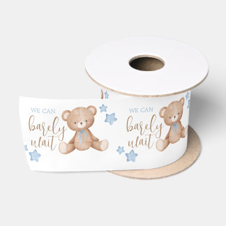 En Satin Ruban papier baby shower - Baby shower d'ours
