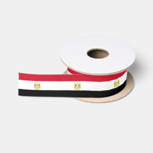 En Satin Ruban patriotique avec drapeau de l'Égypte