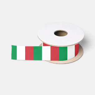 En Satin Ruban patriotique avec drapeau d'Italie
