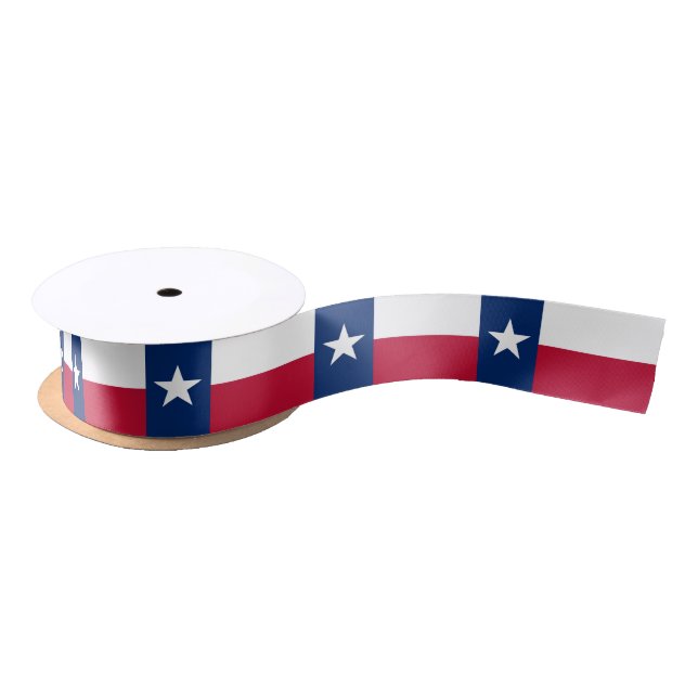 En Satin Ruban patriotique avec drapeau du Texas (Bobine)