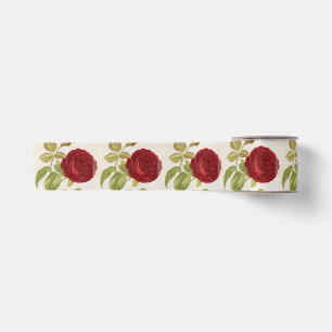 En Satin Ruban PERSONNALISABLE de ROSE ROUGE