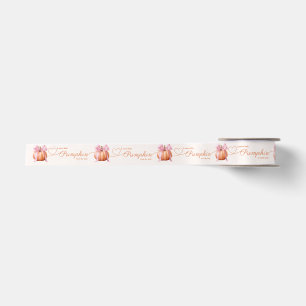 En Satin Ruban petit Baby shower Citrouille - Bow rose