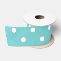 Ruban Point Polka Sky Turquoise