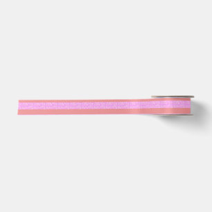 En Satin Ruban rose géométrique
