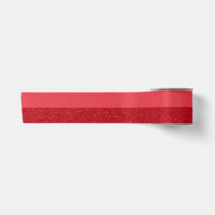 En Satin Ruban Rouge Tomate Personnalisé – Double Texture