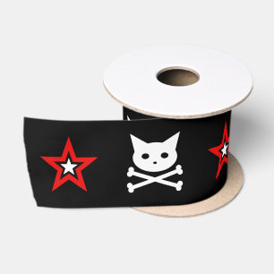 En Satin Ruban satiné {CRAFTY} Kitty & Stars du crâne