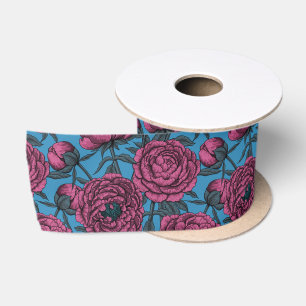 En Satin Ruban satiné du jardin de pivoines