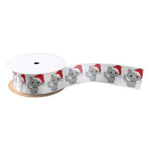 En Satin Ruban satiné/Père Noël Kitty