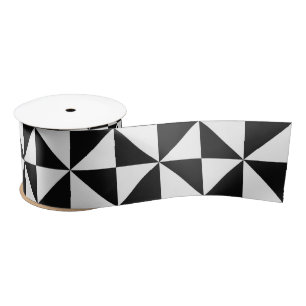 En Satin ruban triangles géométriques