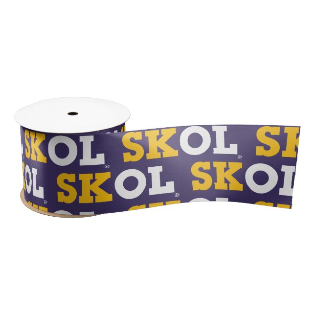 En Satin Script de bloc "SKOL" - Ruban (Bobine)