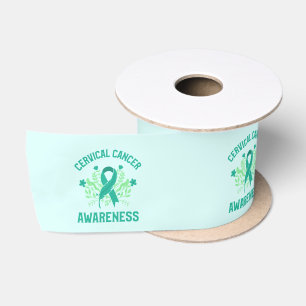 En Satin Sensibilisation au cancer du col de l'utérus Ruban