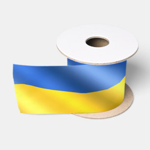 En Satin Soutenez l'Ukraine Ruban ukrainien Drapeau cadeau