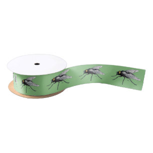 En Satin Tourbe à ruban vert Fly Buddy