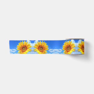 En Satin Tournesol jaune et ruban des abeilles