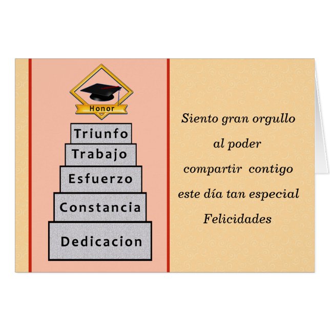 En tenant le triomphe de ta graduation (Devant horizontal)