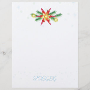 En-tête De Lettre 20XX Joyeux Noël et Bonne Année! XMAS
