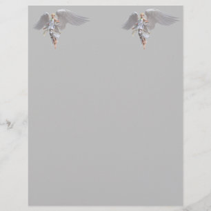En-tête De Lettre Angel blanc coloré
