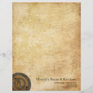 En-tête De Lettre Antiquité M de monogramme de Steampunk