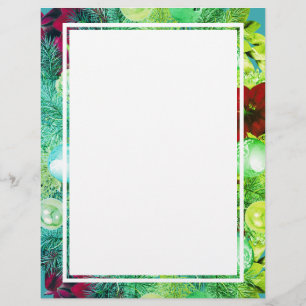 En-tête De Lettre Aqua Green   NOËL WREATT   Festive