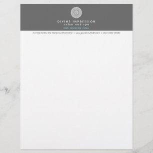 En-tête De Lettre Avec Motif Bleu divin 2 d'impression
