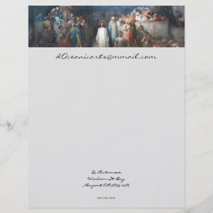 En-tête De Lettre Avec Motif Christ quitter Praetorium