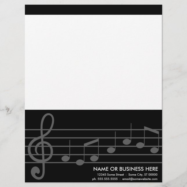 En-tête De Lettre Avec Motif clef à trépied (Devant)