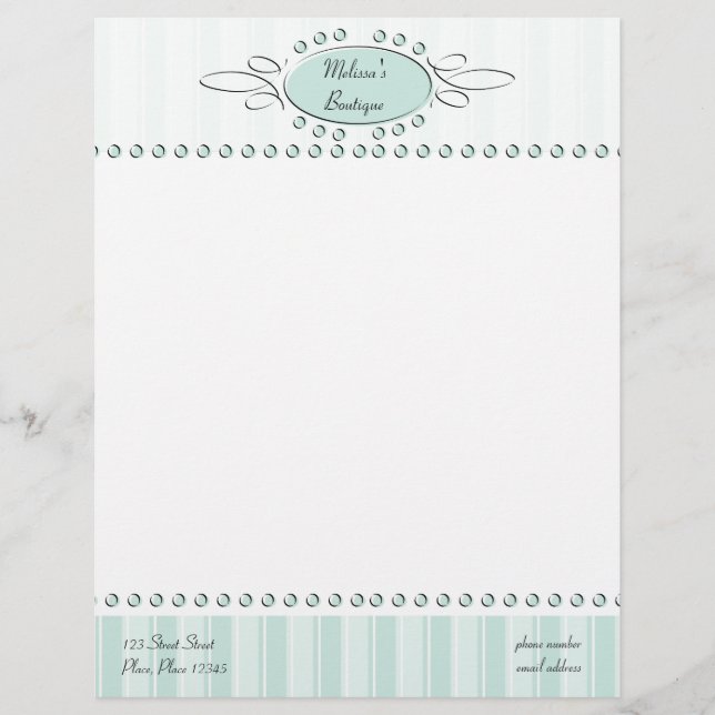 En-tête De Lettre Avec Motif Décor de torsion (Devant)