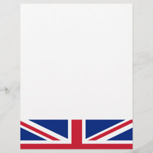 En-tête De Lettre Avec Motif Drapeau du Royaume-Uni