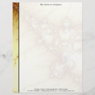 En-tête De Lettre Avec Motif Fools Gold - Art Fractal