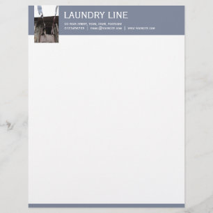 En-tête De Lettre Avec Motif Lettres grises de blanchisserie