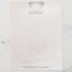 En-tête De Lettre Avec Motif Moderne Designer d'intérieur Monochromatique Neutr