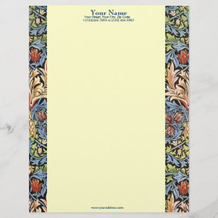 En-tête De Lettre Avec Motif Morris a modelé l'en-tête de lettre