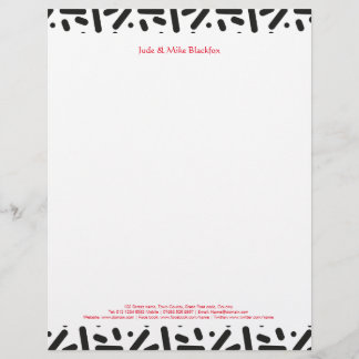 En-tête De Lettre Avec Motif Noël neige stationnaire et cadeaux