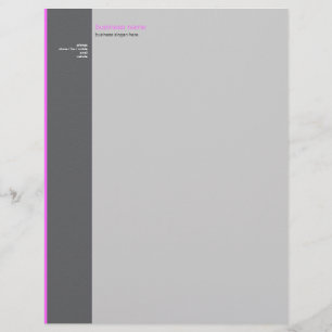En-tête De Lettre Avec Motif Rayure rose simple moderne élégante simple