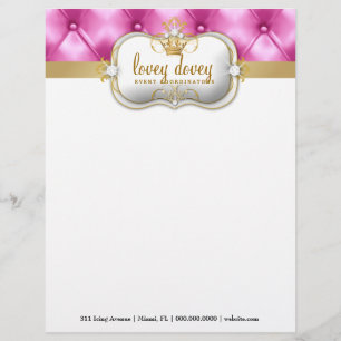 En-tête De Lettre Avec Motif Touffe rose de 311 Ciao Bella