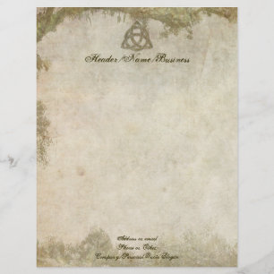 En-tête De Lettre Avec Motif Triquetra naturel