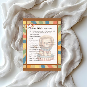 En-tête De Lettre Baby Circus_ Connaît Papa Meilleur Jeu