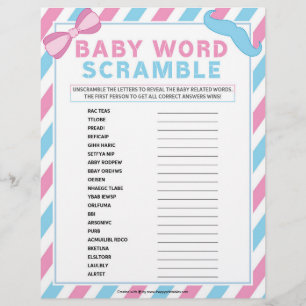 En-tête De Lettre Bébé Mot Scramble [Sexe Surprise]