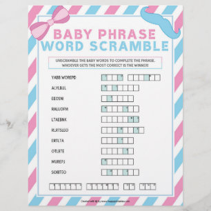 En-tête De Lettre Bébé Phrase [Surprise de genre]