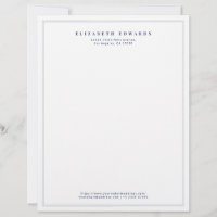 Bleu marine double bordure simple élégant minimali