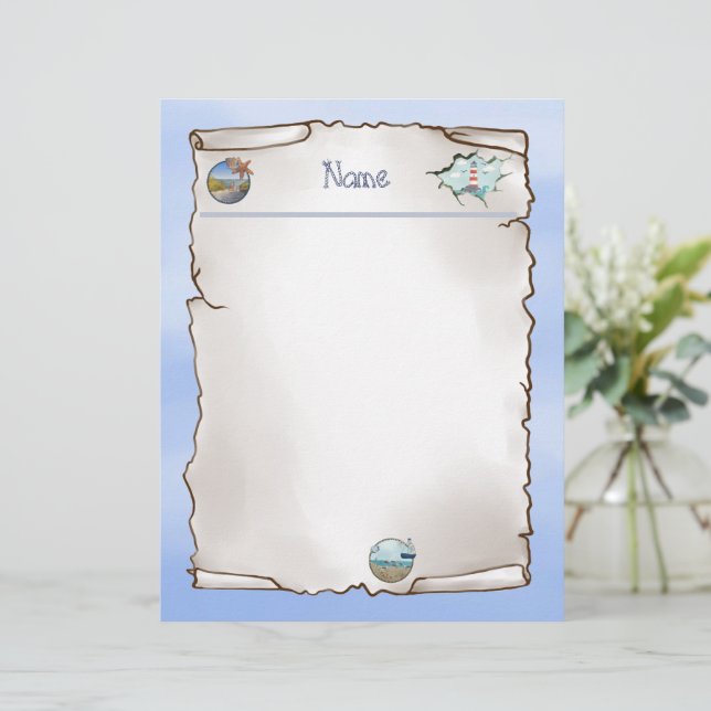 En-tête De Lettre Bloc-notes (Debout devant)