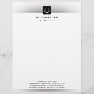En-tête De Lettre BUREAU DU DROIT   Échelles Classiques De Justice