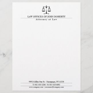 En-tête De Lettre BUREAU DU DROIT | Élégant
