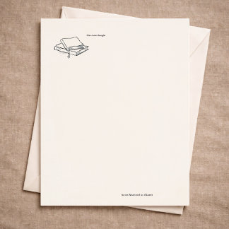 En-tête De Lettre Cadeau de journal d'écriture de solitude pour intr