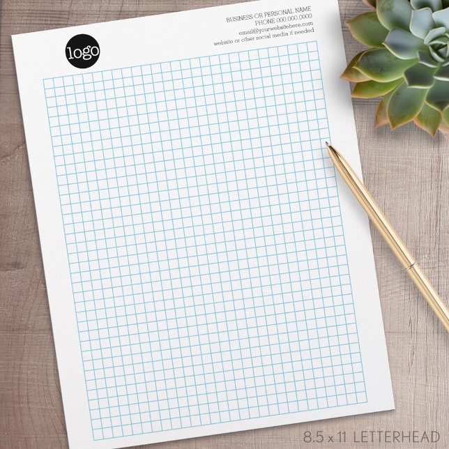 En-tête De Lettre Calcpad graphique d'ingénierie avec logo de l'entr (Personalized Letterhead )