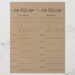 En-tête De Lettre Carte de notation de la Dégustation de rhum sur Fa