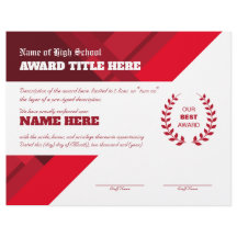 Certificat de reconnaissance RED SPORTS